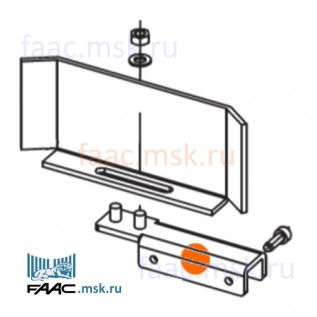 Монтажный кронштейн пластины концевиков для приводов откатных ворот FAAC 746, 844 серии