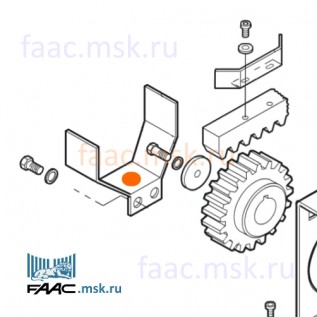 Кожух защитный шестерни Z16 для привода FAAC 884 серии