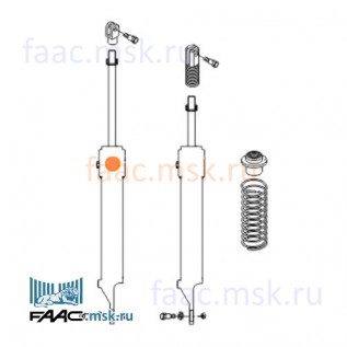 Цилиндр длинный для шлагбаумов FAAC серии 620 SR