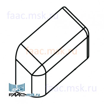 Заглушка декоративная боковая для приводов откатных ворот FAAC 746, 844 серии