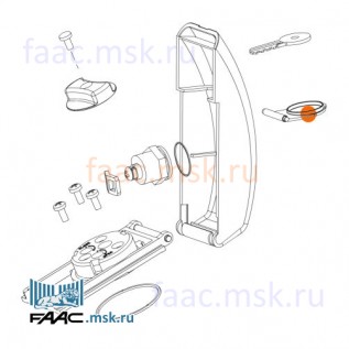 Крышка замка рукоятки разблокировки для приводов FAAC 400, 422, 450 серий