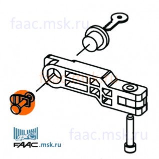 Язычок замка рукоятки разблокировки для приводов откатных ворот FAAC 746, 844 серий