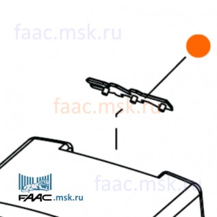 Логотип для кожуха приводов откатных ворот FAAC 746, 844, 850 серии и шлагбаумов 615, 620, 640 серии