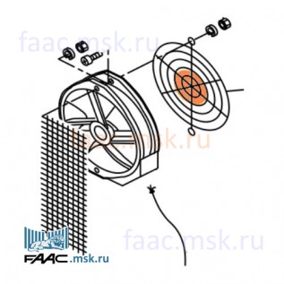 Внутренний сетчатый фильтр для шлагбаумов FAAC серии 620, 640