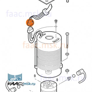 Кабель электромотора гидростанции с плоским разъемом для приводов FAAC 560 серии