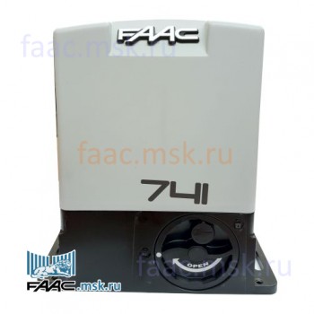 Автоматика для откатных ворот, комплект привода откатных ворот FAAC 741 KIT  + пульт SLH (741 FAAC8 SLH).